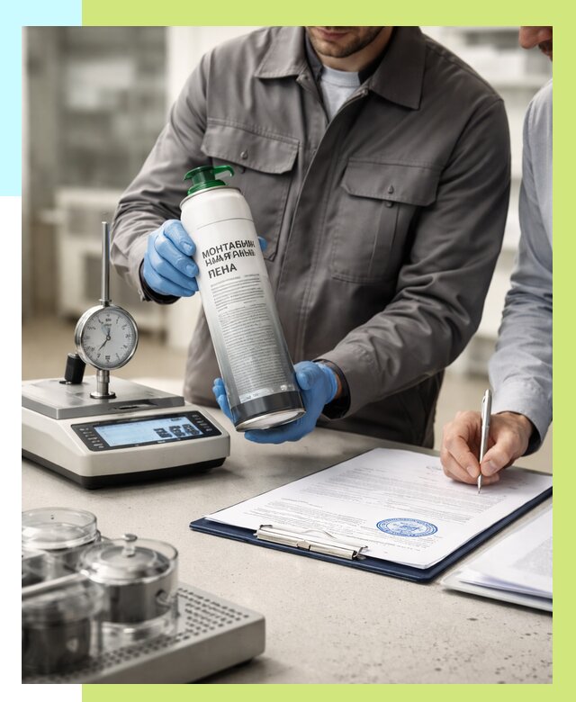 Сертификация монтажной пены в Соли-Илецке от 15627 р. | Алешин-Сои