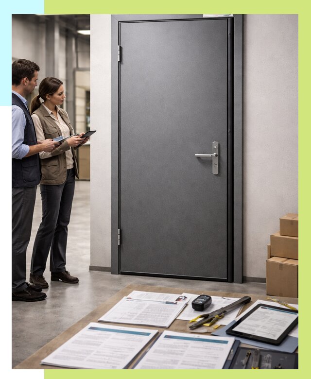 Сертификация противопожарных дверей в Соли-Илецке от 9376 р. | Алешин-Сои