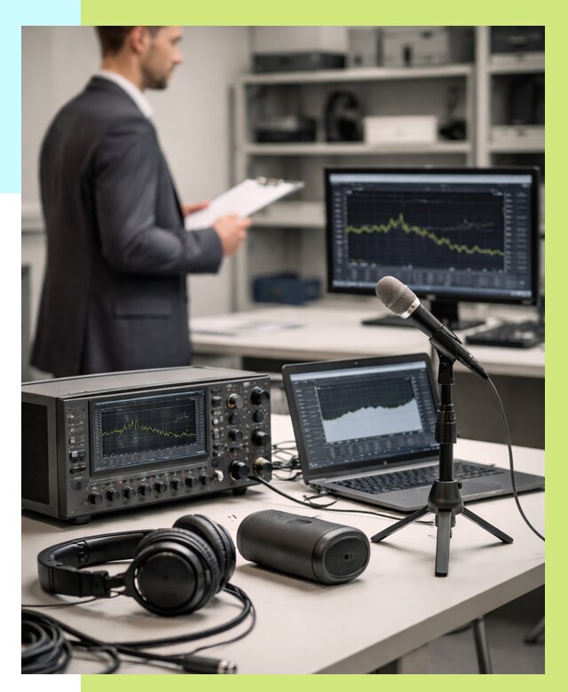 Сертификация аудиотехники в Соли-Илецке от 15627 р., Алешин-Сои