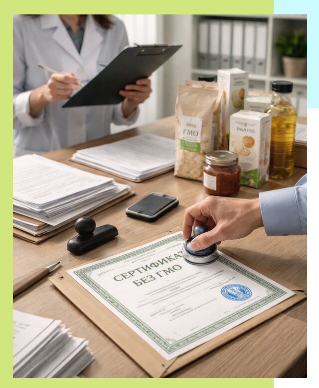 Получение сертификата Без ГМО для продукции в Соли-Илецке