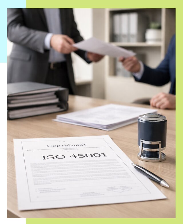 Сертификат ISO 45001 в Соли-Илецке под ключ от 46881 р. | Алешин-Сои